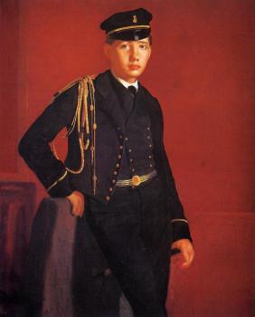 埃德加 德加 Achille De Gas (The Artist Brother) in the Uniform of a Cade